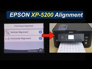 Epson XP5200 Print Head Alignment (Vertical & Horizontal).