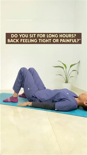 🔴2 Exercises for Lower Back Relief |physiotherapy back pain exercises |bridging|knee to chest