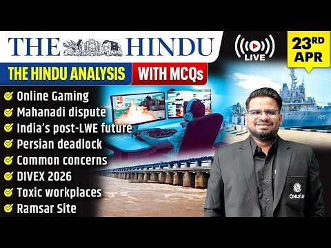 The Hindu Analysis | 23rd April 2026 | The Hindu Newspaper - Practice Questions | Prashant Sir