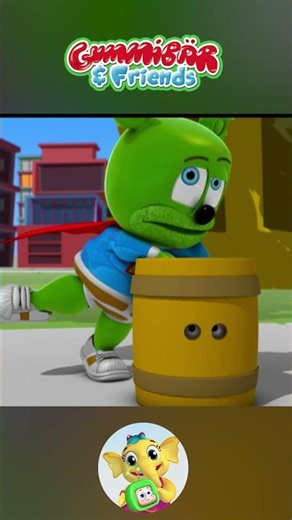 Gummy in the Newspaper! 📰 #gummybear #trendingshorts #childrenmusic #kidssongs