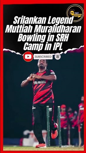Srilankan Legend Muttiah Muralidharan bowling in SRH Camp #ipl2025 #srh
