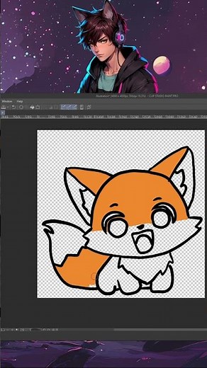 Draw this chibi fox in 60 seconds!