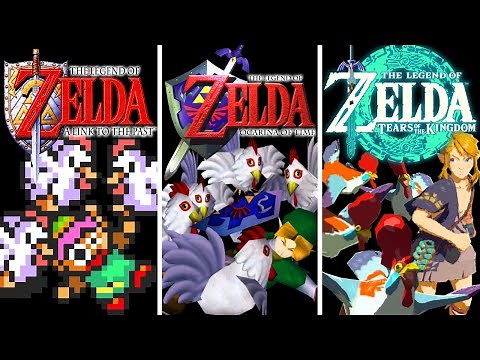Evolution of Link Dying by Cucco's Revenge Squad in Zelda Games (1991-2024)