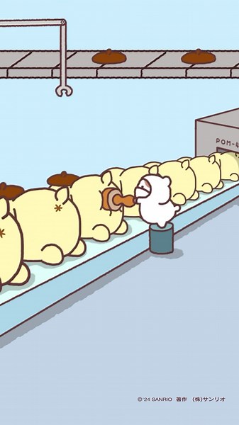 マフィン「量産プリンでちゅ」 #エイプリールフール #ポムプリアニメ #ポムポムプリン #POMPOMPURIN #sanrio #量産