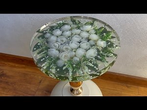 NO EXPERIENCE! Anyone Can Make This Resin Flower Table 🌸✨DIY RESIN ART