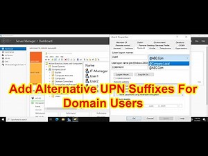 How To Configure Multiple UPN Suffixes for Domain Users in Active Directory on Windows Server 2022