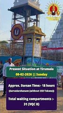 Present Tirumala Sarvadarshanam Timings | Today's Darshan Updates | SSD tokens | TTD latest Darshan|