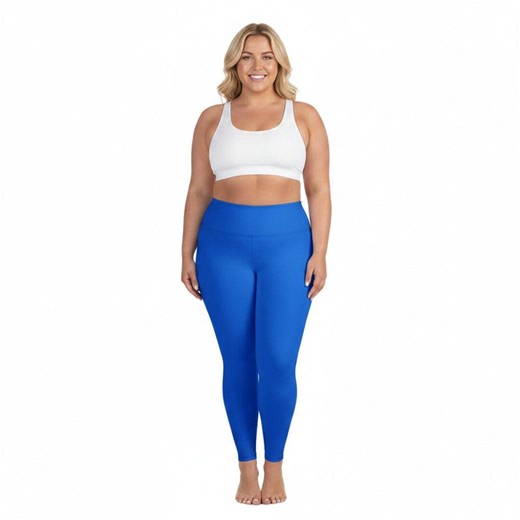 Laser Blue Color All-over Print Plus Size Leggings - Etsy