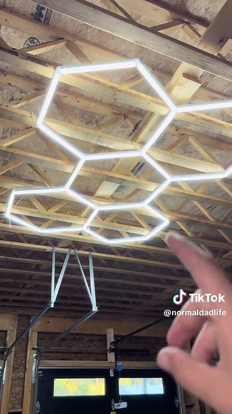 These are insanely bright, and I love it! Such a difference. #hyperlite #garage #garagelighting #car #luxurycar