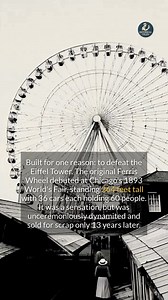 The original Ferris Wheel was built to rival the Eiffel Tower but was demolished with dynamite. #historyfacts #didyouknow #historical | Historical Files