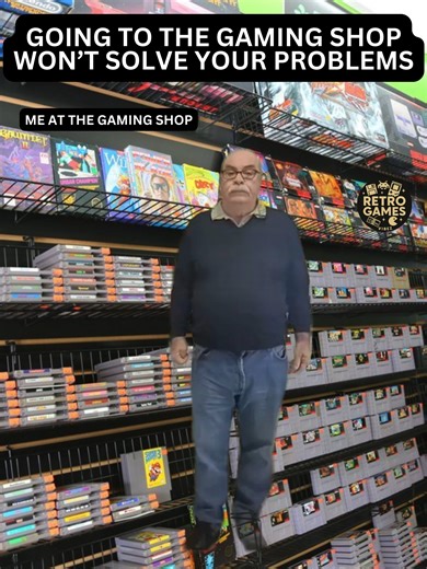 “Going to the gaming shop won’t solve your problems.” Me at the gaming shop: 🕺🎮 Mood instantly fixed. Wallet mysteriously lighter. Problems? Still there. But now I own one more cartridge, so who really won? #retrogamescollector #gaminghumor #retrocollector #collectorlife #gamingmemes #videogamenostalgia #classicgames #oldschoolgaming #gamerproblems #millennialgamer #retrogaming #gamersoftiktok #RetroGaming #GamingHistory #RetroGamesVibez #ClassicGaming #GamingNostalgia #gaming