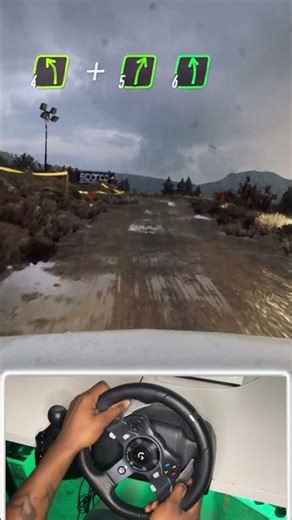 POV Racing In The Rain Looks Incredible | Dirt Rally 2.0 | Logitech G920 Gameplay #shorts #rally