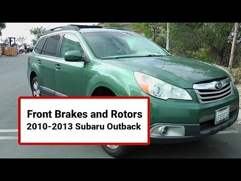 How to Install Front Brakes and Rotors on a 2010-2013 Subaru Outback