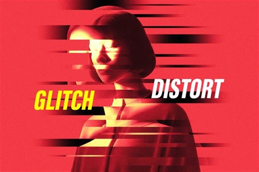 Download Glitch Distort Photo Effect