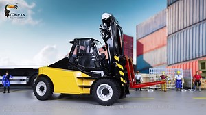 LESU rc 1/14 hydraulic forklift LD160S. The Double-row precision simulation chain makes it safe and reliable. | LESU RC USA