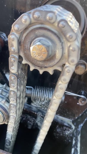 Tensioner added back slight slipping on idle dont mind the mess I need to flush the box #boat #mudmotor #surfacedrive