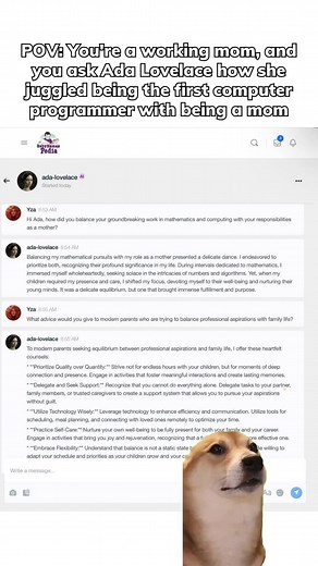 As a working mom, I'm intrigued by Ada Lovelace's ability to balance pioneering computer programming with motherhood. How did she manage such groundbreaking work while also nurturing a family? 🤔👩‍💻👶 #WorkingMomLife #ComSci #AdaLovelace #ComputerProgramming #MotherhoodJuggle #InspirationalWomen #March #HistoricalFigures #trailblazing #CareerAndFamily #WomenInSTEM #ParentingChallenges #womenoftiktok #women #womenintech #March2024