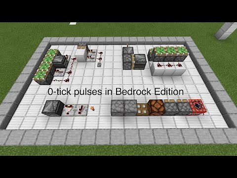 0-tick pulses in Minecraft Bedrock: how to create them and their uses (Read Description)