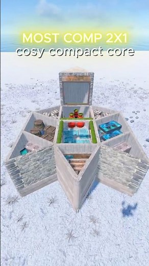The Best Starter Base In #rust #rustgame #rustbase #rustbasedesign #rustconsole #rustclips #rustsolo