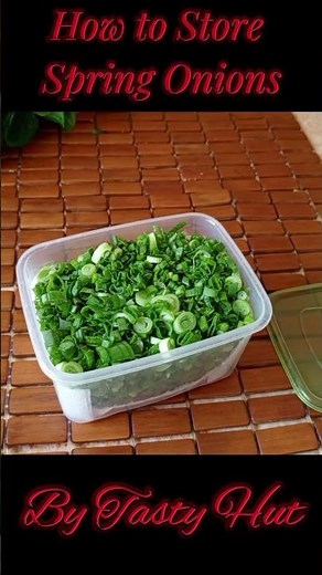 How to Store Spring onions in Fridge By Tasty Hut #ytshorts #viralvideo #viralshort #homemade