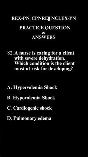 #82.REx-PN||CPNRE|| NCLEX-PN Practice Question & Answer