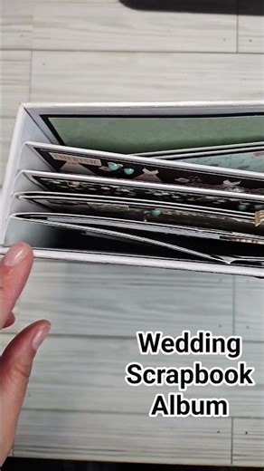 Handmade chunky Scrapbook Wedding Album, video coming soon and also soon in my Etsy shop. #wedding