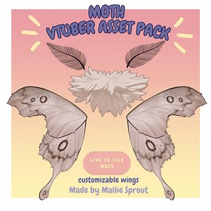 Live 2D Moth Assets - Etsy
