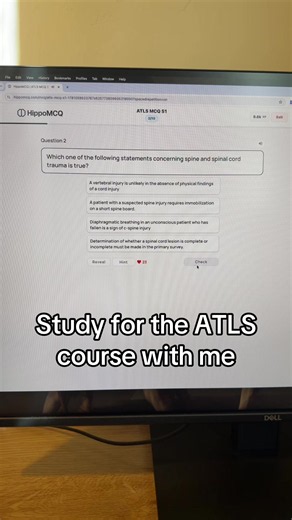Study for ATLS with me #studytok #atls #trauma #medicine