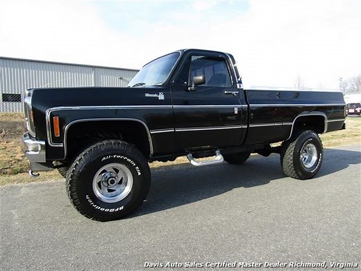 1980 Chevrolet Silverado Classic C K 10 Custom Lifted 4X4 OBS Square Body Regular Cab LB
