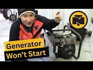 HOW to FIX a NORTHSTAR GENERATOR that WON'T START - Might Need Some Carb Work - Honda GC160