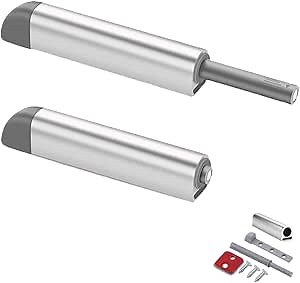 Magnetic Push Latches CBRIVE 2Pack Push to Open Cabinet Hardware Door Latch & Lock for Hidden Door Heavy Duty Magnet Push Release Drawer Pull Strong Pop Out for Kitchen RV Closet Tip On Close- Silver - Amazon.com