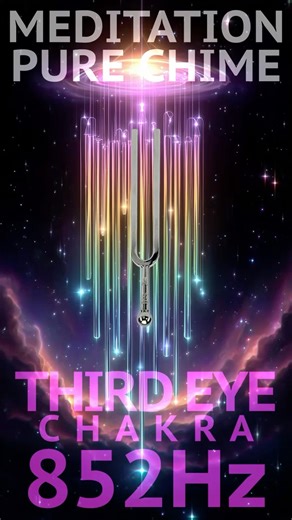 852Hz Third Eye Chakra Pure Meditation Chime | Intuition, Insight & Inner Vision
