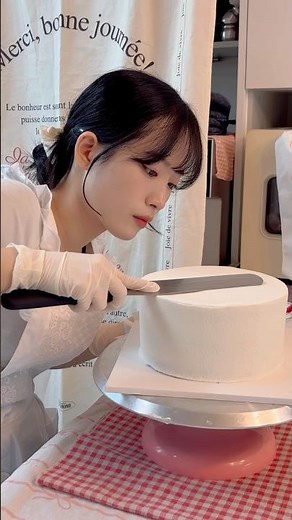 칠순 기념 레터링 케이크 만들기 🤍 #케이크 #레터링케이크 #cake #베이킹 #생크림케이크