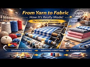 Textile Manufacturing Process | From Yarn to Finished Fabric (Step-by-Step Guide)-by Galagali