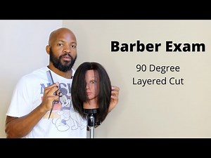 💈Barber Board Mannequin Training (90 degree/layered cut) ✂
