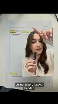 How to take notes using Cornell method #shorts