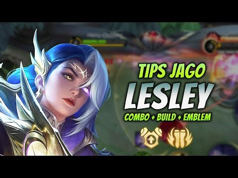 CARA MAIN LESLEY EMBLEM BARU ! & COMBO LESLEY + BUILD TERSAKIT 2023 ! | LESLEY GOLD LANE GAMEPLAY