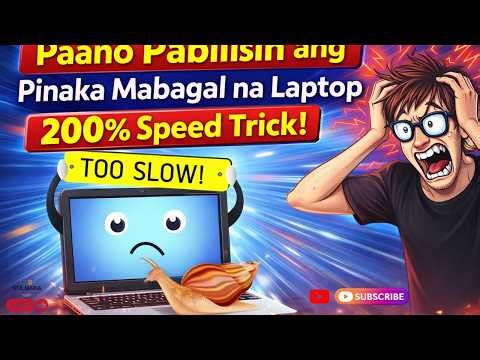 Paano Pabilisin ang Pinaka Mabagal na Laptop (200% Speed Trick!