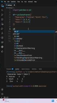 Aprenda Pandas em 60 Segundos 😳 #shorts #python #pythonprogramming