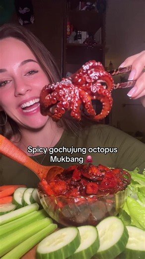 Channel this is for you, I like mine a little more rubbery I made them to tender this time! #fyp #mukbang #octopus #food #eating