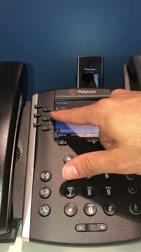 Checking voicemail on the Polycom 400 series phone