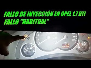 INJECTION failure in opel 1.7 dti, astra, corsa, combo, meriva..