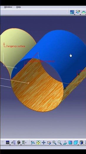 Circle Profile - Two Guides and Tangency Surface in CATIA generative shape design #catia #catiav5