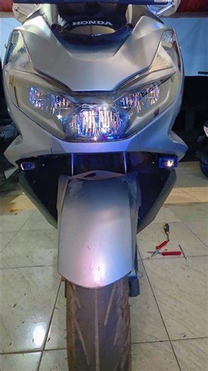 posisi pemasangan lampu tembak pcx 160 #viral