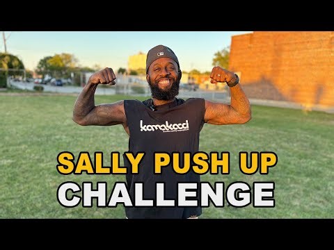 Can You Survive the Sally Push-Up Challenge? 💪 💪🏾Follow Along If You Dare!