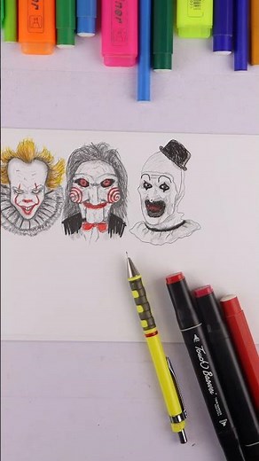 Horror drawing ✍️ using ARdrawing app easy step by step tutorial for beginners #art #drawing #draw