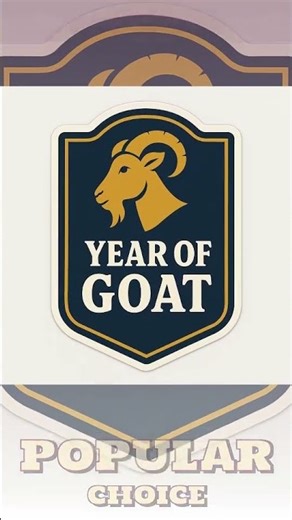 Year Of The Goat Sticker Chinese Zodiac Decal
