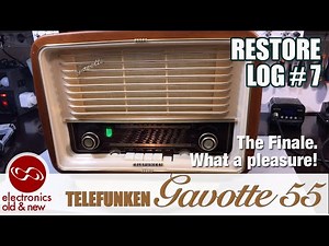 Telefunken Gavotte 55 restoration part 7. And another project comes to an end. What a beauty!