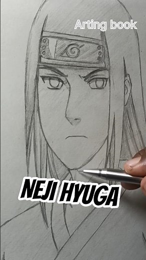 How to draw neji hyuga#shortsfeed #anime #neji #trending