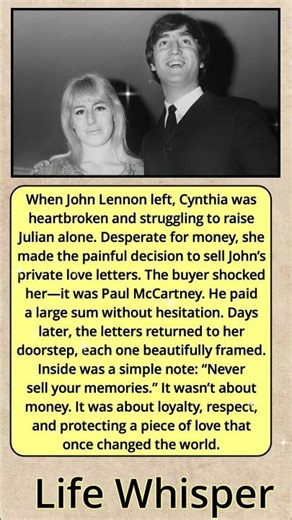 Paul McCartney Bought John Lennon’s Love Letters… Then Gave Them Back With One Powerful Note ❤️